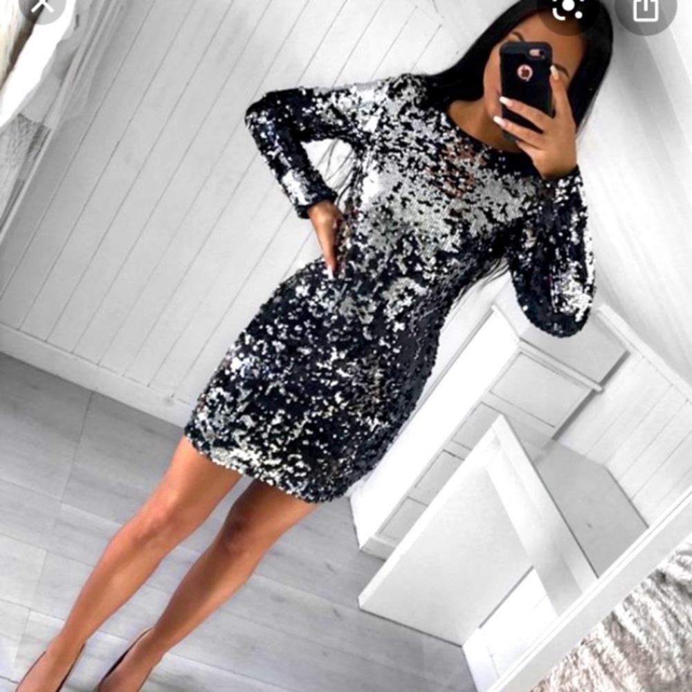 Women size 8 party sequence dress